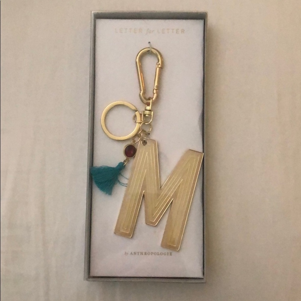 large M keychain